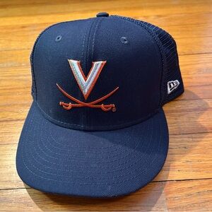 UVA Hat SnapBack Adjustable University of Virginia Navy Blue Cap New Era 9 Fifty